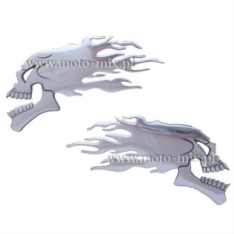 Emblemat 3D Deco Lampa - Czacha (2szt.) - czaszki Emblemat 3D Deco Lampa - Czacha (2szt.) - czaszki