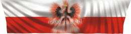Naklejka tuningowa - Flaga Polski z orłem
