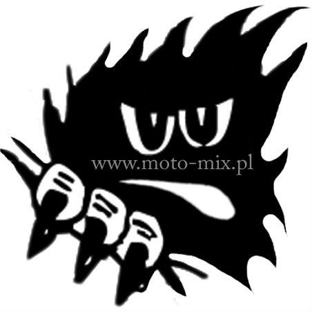 Naklejka tuningowa - buźka - diabełek -black Naklejka tuningowa - buźka - diabełek -black