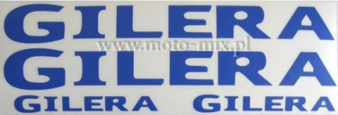 Naklejki motocyklowe Gilera (niebieskie) Naklejki motocyklowe Gilera (niebieskie)