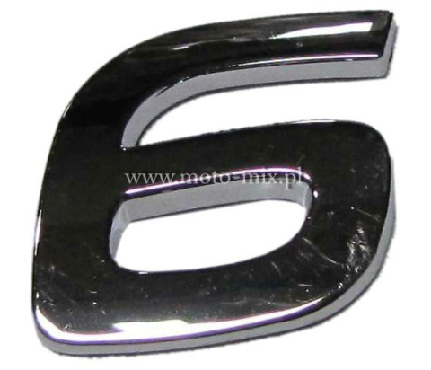 Literki cyfry kursywa 6 (sześć) Literki cyfry kursywa 6 (sześć)