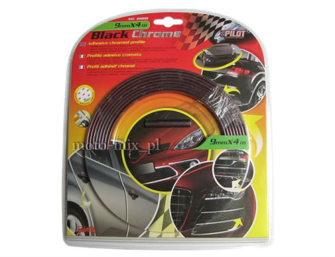 Listwa 9 mm x 4 m black chrom - grafit Listwa 9 mm x 4 m black chrom - grafit