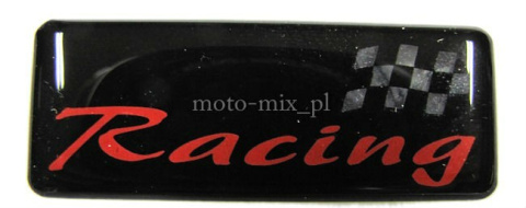 Naklejka silikonowa - RACING - czarna Naklejka silikonowa - RACING - czarna