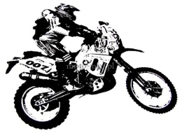 Naklejka tuningowa - CROSS - motor, motocykl