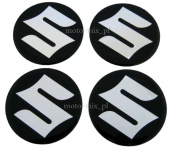 Naklejki na kołpaki Suzuki 55 mm silikonowe