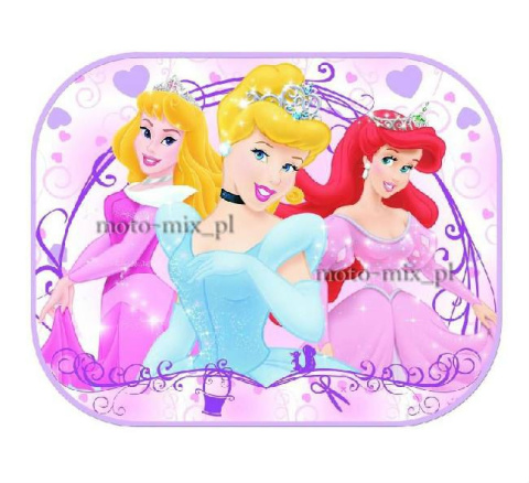 Zasłonki na boczne szyby - Księżniczki PRINCESS - trzy księżniczki Zasłonki na boczne szyby - Księżniczki PRINCESS - trzy księżniczki