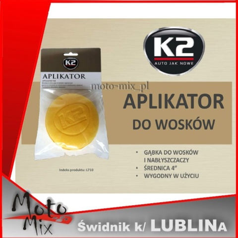 APLIKATOR gąbka do wosków i nabłyszczaczy K2 APLIKATOR gąbka do wosków i nabłyszczaczy K2