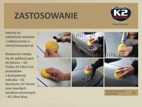 APLIKATOR gąbka do wosków i nabłyszczaczy K2 APLIKATOR gąbka do wosków i nabłyszczaczy K2