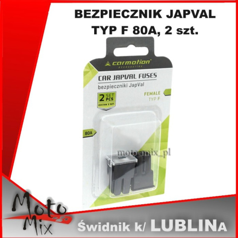 BEZPIECZNIK JAPVAL TYP F 80A, 2 szt. BEZPIECZNIK JAPVAL TYP F 80A, 2 szt.