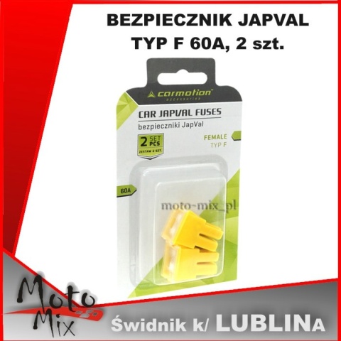 BEZPIECZNIK JAPVAL TYP F 60A, 2 szt. BEZPIECZNIK JAPVAL TYP F 60A, 2 szt.