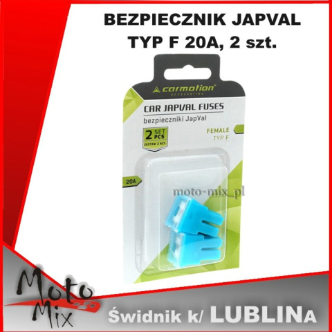 BEZPIECZNIK JAPVAL TYP F 20A, 2 szt. BEZPIECZNIK JAPVAL TYP F 20A, 2 szt.