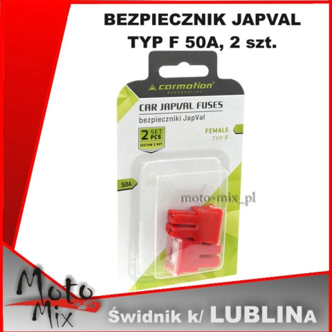BEZPIECZNIK JAPVAL TYP F 50A, 2 szt. BEZPIECZNIK JAPVAL TYP F 50A, 2 szt.