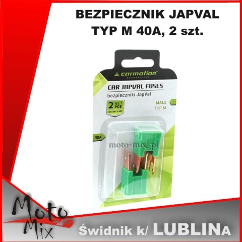 BEZPIECZNIK JAPVAL TYP M 40A, 2 szt. BEZPIECZNIK JAPVAL TYP M 40A, 2 szt.