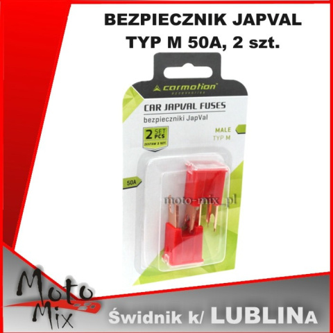 BEZPIECZNIK JAPVAL TYP M 50A, 2 szt. BEZPIECZNIK JAPVAL TYP M 50A, 2 szt.