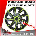 Kołpaki QUAD 15 cali ZIELONE komplet 4 szt.