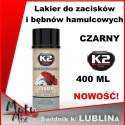 Lakier do zacisków i bębnów hamulcowych K2 CZARNY