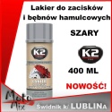 Lakier do zacisków i bębnów hamulcowych K2 SREBRNY