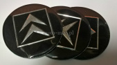 Naklejki na kołpaki CITROEN 3 szt. 60 ALUMINIUM mm