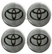 Naklejki na kołpaki TOYOTA 65 mm silikonowe