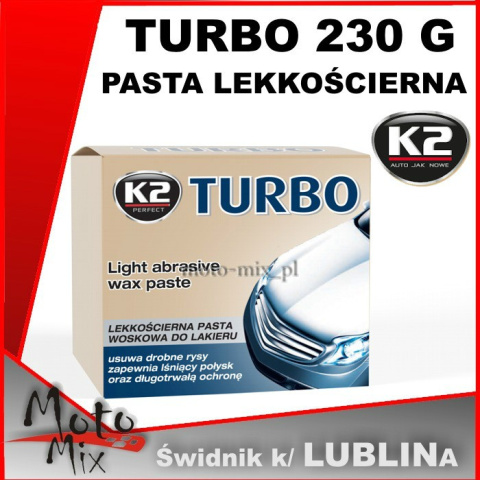 Pasta lekkościerna Pasta K2 Turbo tempo 230 g Pasta lekkościerna Pasta K2 Turbo tempo 230 g