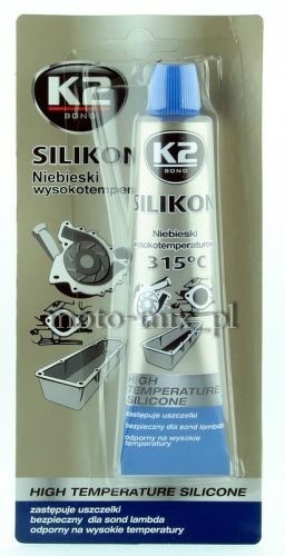 Silikon wysokotemperaturowy K2 NIEBIESKI +315°C 85 G Silikon wysokotemperaturowy K2 NIEBIESKI +315°C 85 G