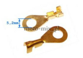 Konektor oczkowy nieizolowany 5,2mm 10 szt kpl