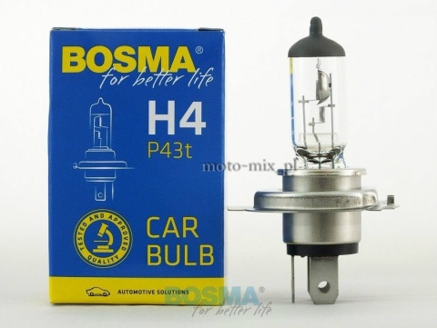 Żarówka H4 12V 60/55W P43T H4 BOSMA