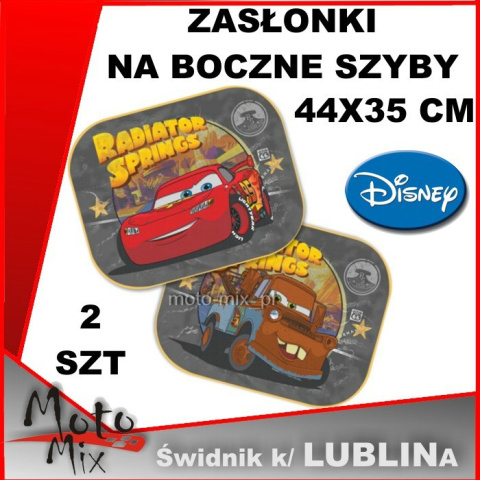 Zasłonki samochodowe AUTA Disney 2 wzory w komplecie Zasłonki samochodowe AUTA Disney 2 wzory w komplecie