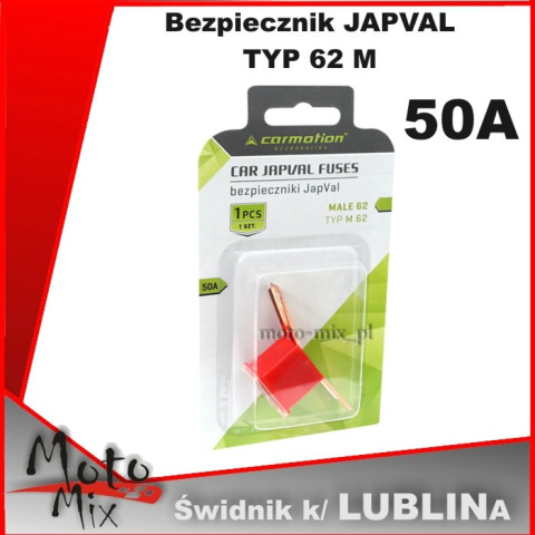 Bezpiecznik JAPVAL TYP 62 M 50A Bezpiecznik JAPVAL TYP 62 M 50A