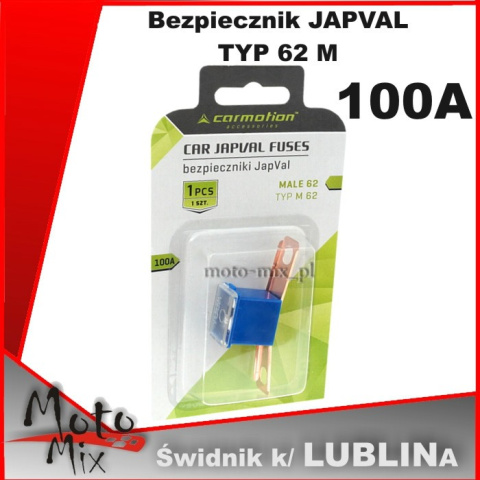 Bezpiecznik JAPVAL TYP 62 M 100A Bezpiecznik JAPVAL TYP 62 M 100A