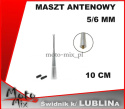 Maszt antenowy bat srebrna 5/6 mm