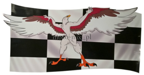 Naklejka tuningowa ORZEŁ RACING SZACHWONICA FLAGA Naklejka tuningowa ORZEŁ RACING SZACHWONICA FLAGA