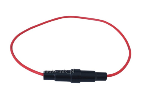 Oprawa bezpiecznika szklanego 20 mm z przewodem Oprawa bezpiecznika szklanego 20 mm z przewodem