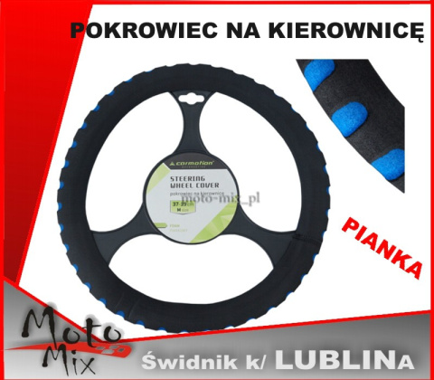 Pokrowiec na kierownicę 37-39 cm M PIANKA niebieska Pokrowiec na kierownicę 37-39 cm M PIANKA niebieska