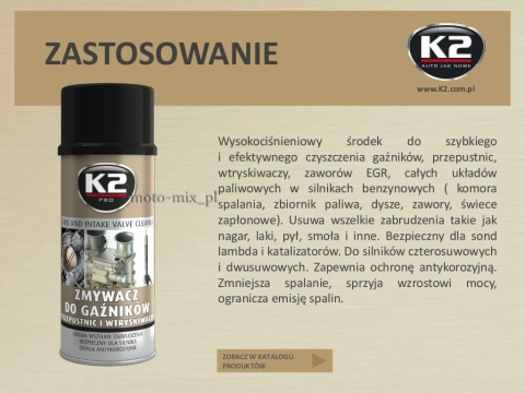 Preparat do czyszczenia GAŹNIKÓW K2 Preparat do czyszczenia GAŹNIKÓW K2