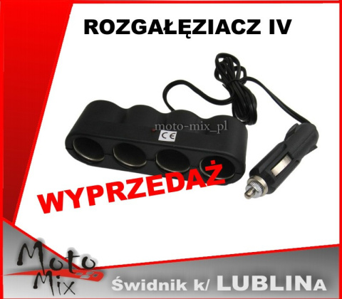Rozgałęziacz gniazda zapalniczki IV WYPRZEDAŻ Rozgałęziacz gniazda zapalniczki IV WYPRZEDAŻ