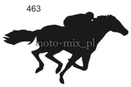 Naklejka KOŃ konie Dżokej, jazda konna