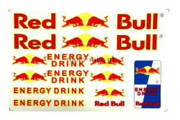 Naklejki Red Bull energy drink blister