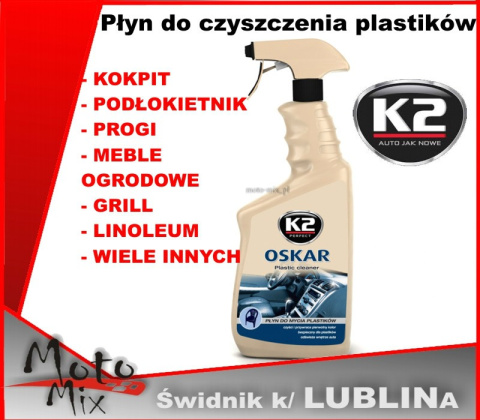 Płyn do czyszczenia plastików K2 OSKAR 770 ML Płyn do czyszczenia plastików K2 OSKAR 770 ML
