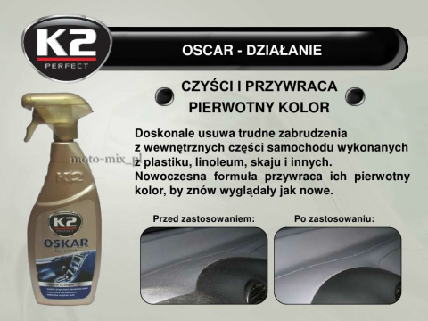 Płyn do czyszczenia plastików K2 OSKAR 770 ML Płyn do czyszczenia plastików K2 OSKAR 770 ML