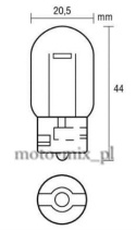 Żarówka T20 21W 12V W3x16d