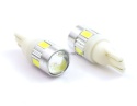 Diody do postojówek w5w BIAŁE 6 led SOCZEWKA SMD w5w