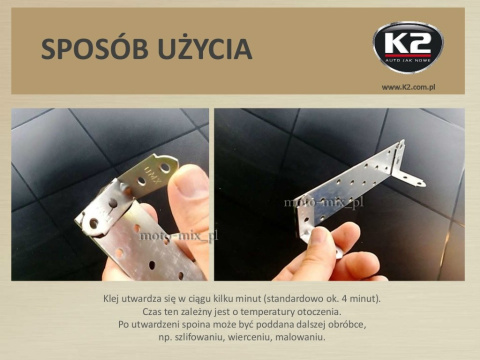 Klej do METALU Dwuskładnikowy K2 METAL BOND Klej do METALU Dwuskładnikowy K2 METAL BOND