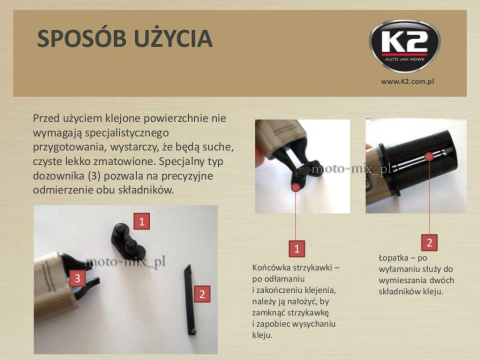 Klej Dwuskładnikowy do plastików PLASTIC DOCTOR CZARNY K2 28G Klej Dwuskładnikowy do plastików PLASTIC DOCTOR CZARNY K2 28G