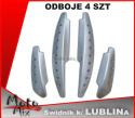 Odbojniki na drzwi SREBRNE 2x130+80 MM