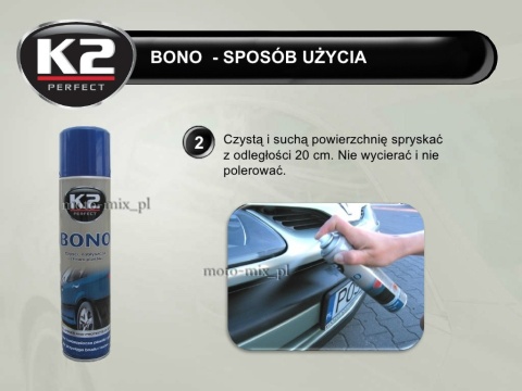 Preparat CZERNIDŁO GUMY I PLASTIKU Bono spray Preparat CZERNIDŁO GUMY I PLASTIKU Bono spray