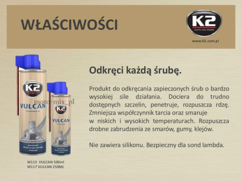 Preparat K2 VULCAN 250 ML Preparat K2 VULCAN 250 ML