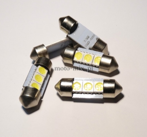Żarówka RURKOWA C5W 3 LED SMD 31mm Żarówka RURKOWA C5W 3 LED SMD 31mm