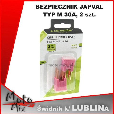 BEZPIECZNIK JAPVAL TYP M 30A, 2 szt. BEZPIECZNIK JAPVAL TYP M 30A, 2 szt.