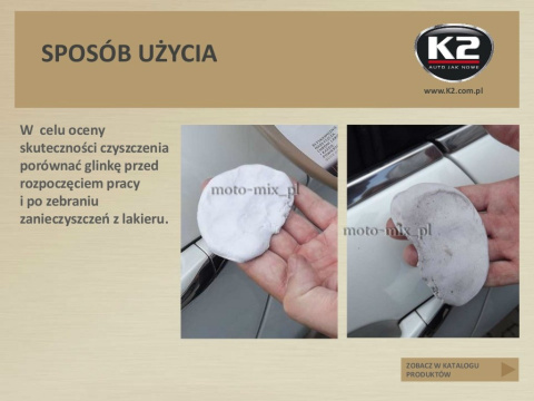 GLINKA DO LAKIERU K2 miękka 200g GLINKA DO LAKIERU K2 miękka 200g